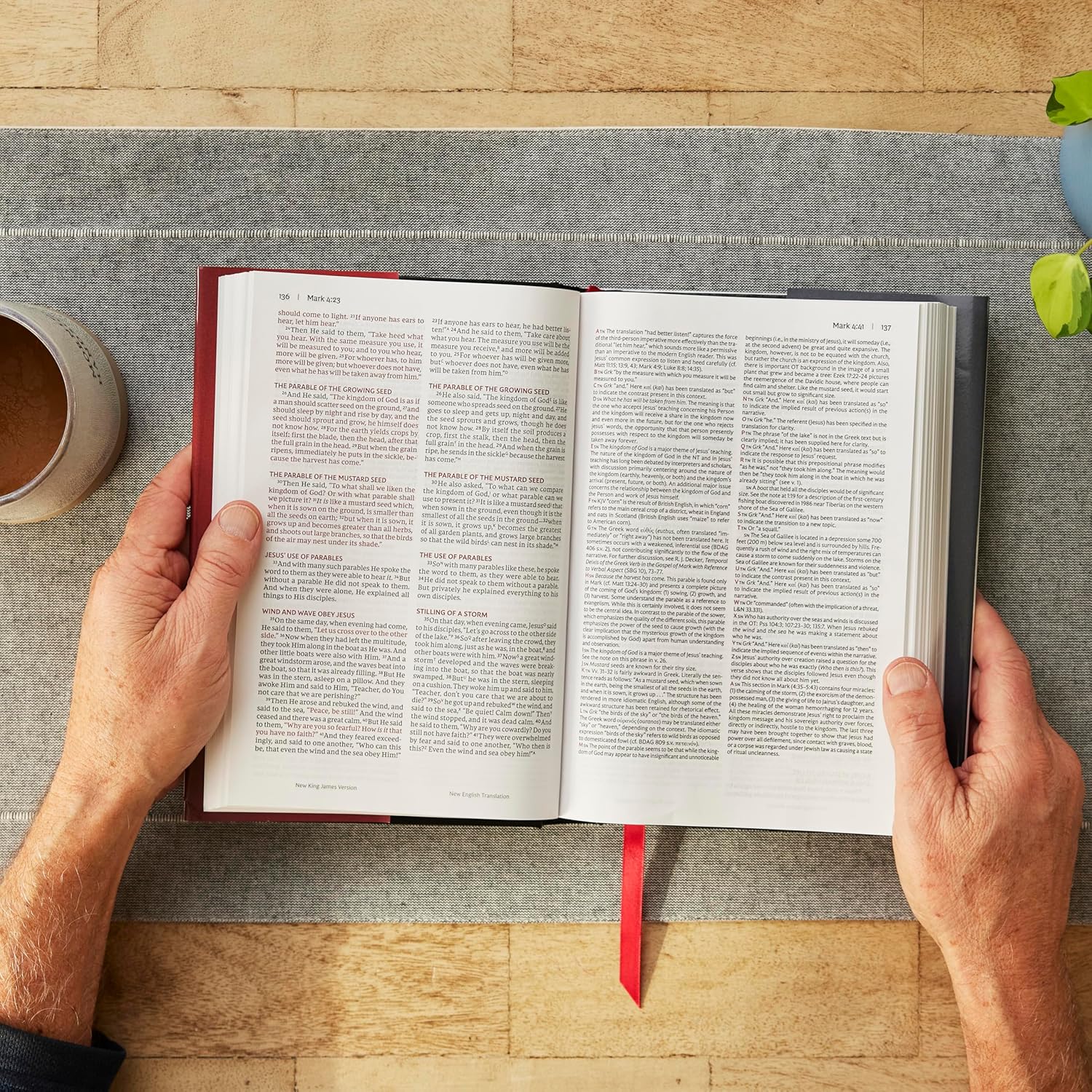 NKJV-NET Parallel New Testament with NET Translators' Notes, Hardcover, Red Letter, Comfort Print: Unparalleled Insights with over 16,000 Translator Notes - Image 10