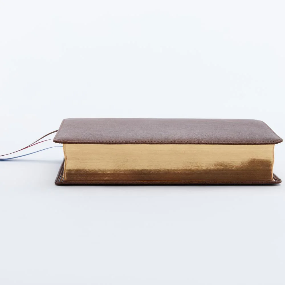 NKJV, Single-Column Reference Bible, Premium Goatskin Leather, Brown, Premier Collection, Comfort Print: Holy Bible, New King James Version - Image 4