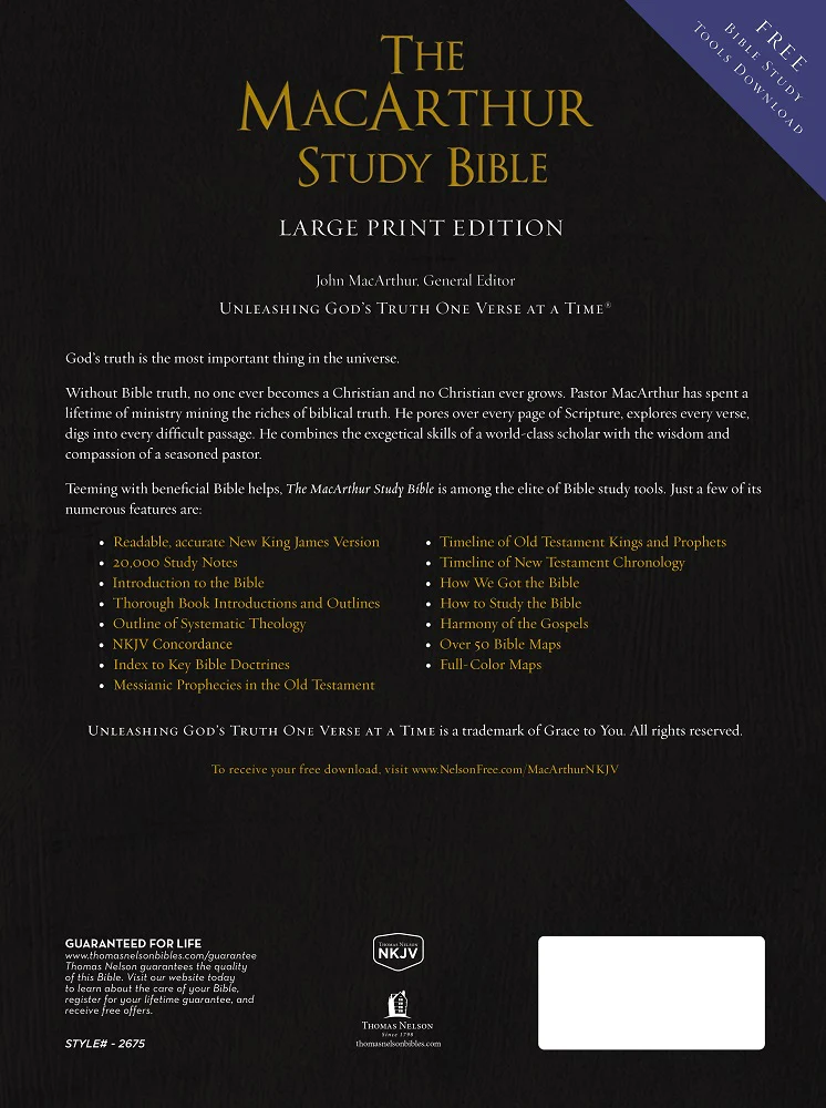NKJV, The MacArthur Study Bible, Large Print: Holy Bible, New King James Version - Image 2