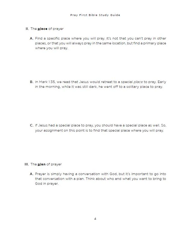 Pray First Bible Study Guide plus Streaming Video: The Transformative Power of a Life Built on Prayer - Image 10