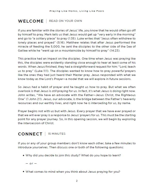 Praying Like Monks, Living Like Fools Bible Study Guide plus Streaming Video: A Bible Study on Learning to Pray Like Jesus - Image 10