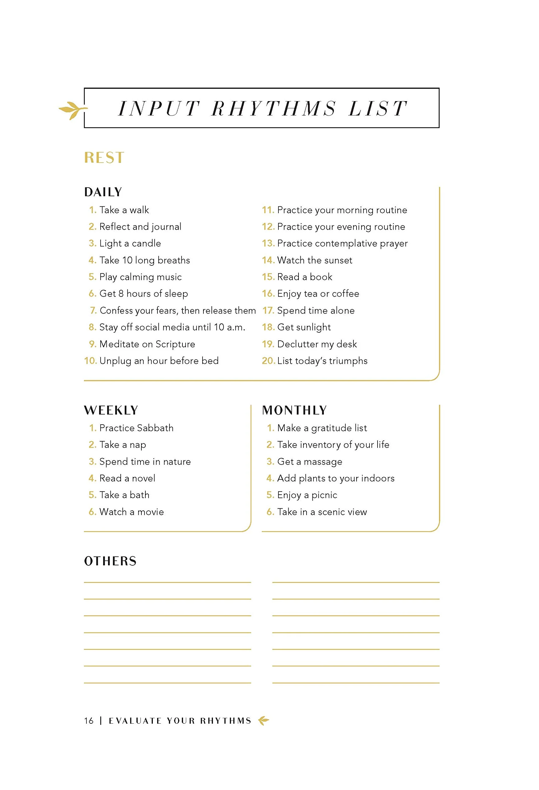 Rhythms for Life Planner and Journal: 90 Days to Peace and Purpose - Image 10