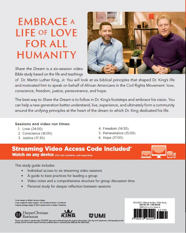 Share the Dream Bible Study Guide plus Streaming Video: Shining a Light in a Divided World through Six Principles of Martin Luther King Jr. - Image 3