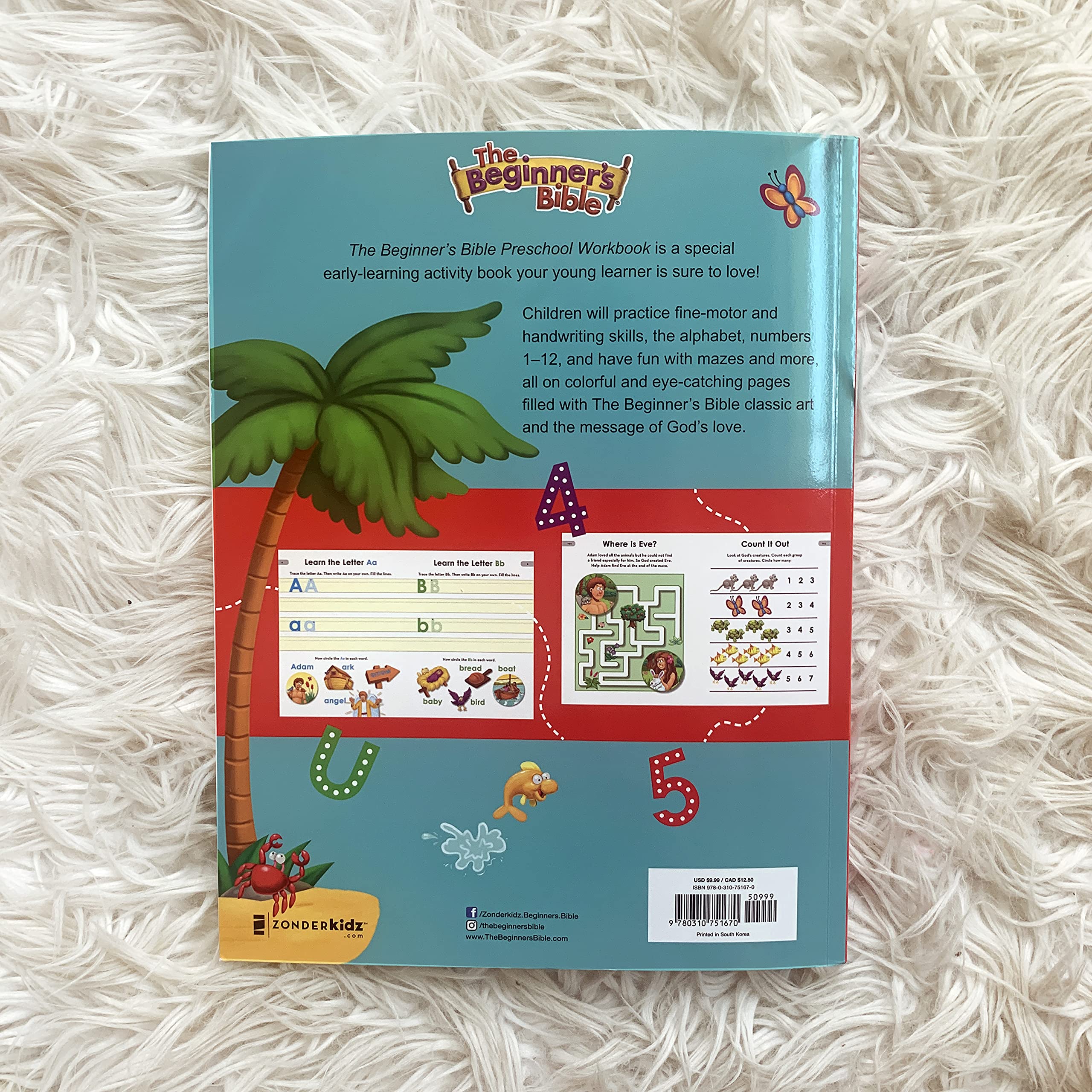 The Beginner's Bible Preschool Workbook: Early Learning Activities for Reading Readiness, Numbers, Handwriting, and More - Image 3