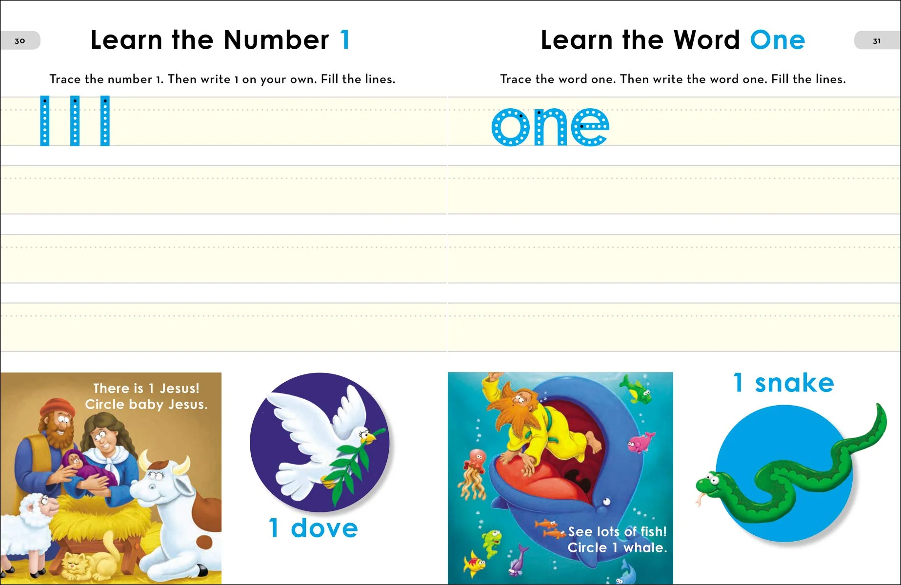 The Beginner's Bible Preschool Workbook: Early Learning Activities for Reading Readiness, Numbers, Handwriting, and More - Image 5