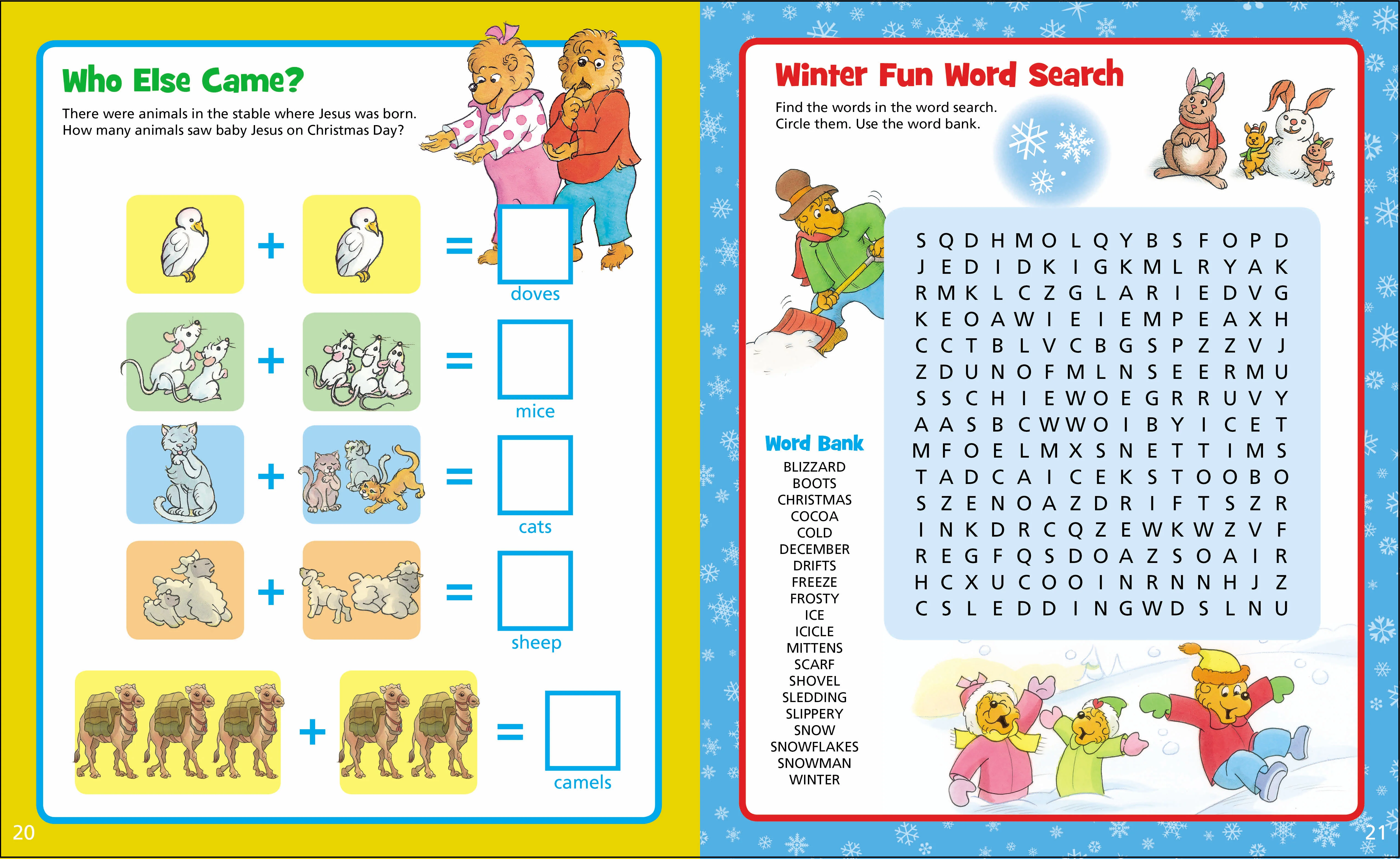 The Berenstain Bears Christmas Fun Sticker and Activity Book - Image 2