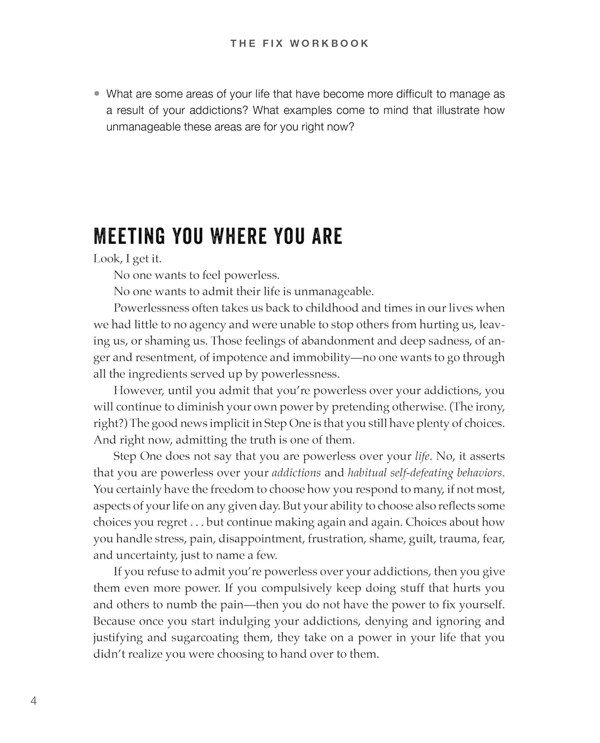 The Fix Workbook: How the Twelve Steps Offer a Surprising Path of Transformation for the Well-Adjusted, the Down-and-Out, and Everyone in Between - Image 7