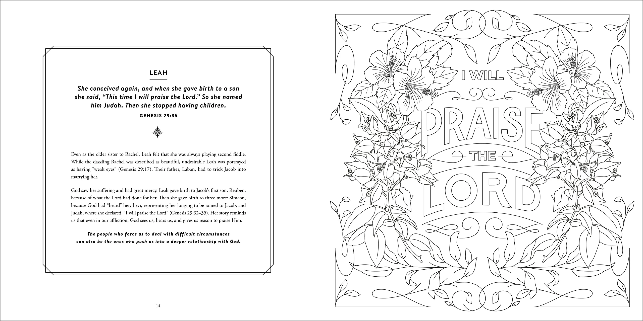 The Women of the Bible Speak Coloring Book: Color and Contemplate - Image 4