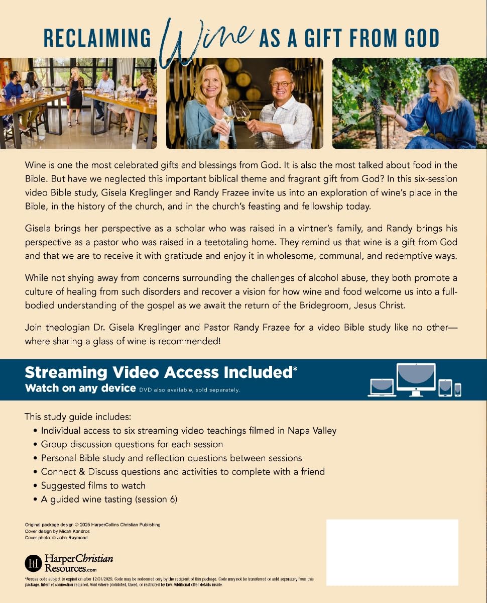 Wine in the Word Bible Study Guide plus Streaming Video: Why God Gave Us the Gift of Wine - Image 4