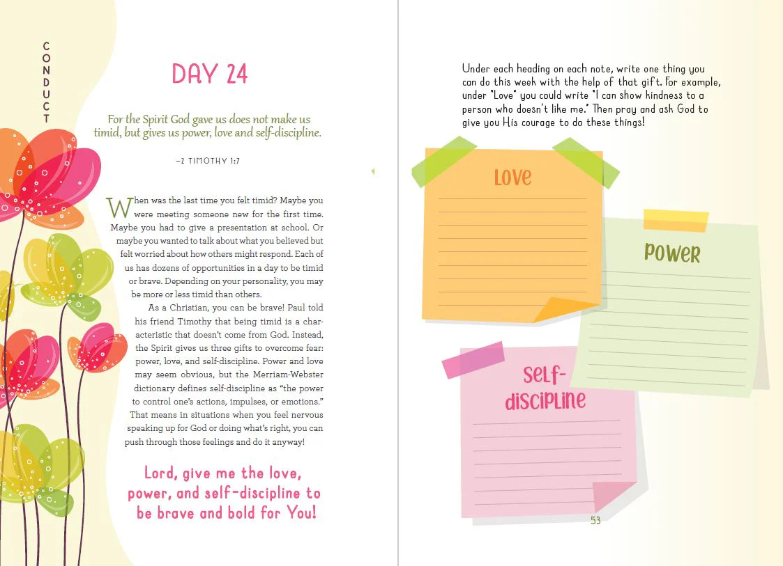 Words with God: 100 Days of Prayer and Journaling for Girls - Image 5
